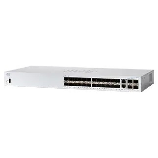 Cisco switch CBS350-24S-4G-UK (24xSFP,4xGbE/SFP combo,fanless) - REFRESH