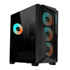 GIGABYTE case GB-C301G V2, Mid Tower, 1xUSB-C 3.2, 2xUSB 3.0, ARGB Hub, 4x 120mm ARGB Fan, černá GIGABYTE case GB-C301G V2, Mid Tower, 1xUSB-C 3.2, 2xUSB 3.0, ARGB Hub, 4x 120mm ARGB Fan, černá
