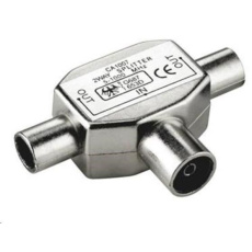 Kombinátor TV antén PremiumCord - konektor IEC 75 Ohm 1xF-2xM Kombinátor TV antén PremiumCord - konektor IEC 75 Ohm 1xF-2xM