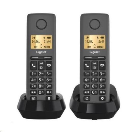 BAZAR - Gigaset Basic 100 Duo Black - Poškozený obal (Komplet) BAZAR - Gigaset Basic 100 Duo Black - Poškozený obal (Komplet)