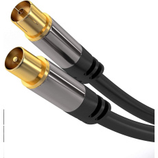 PREMIUMCORD prepojovací kábel, anténa, M/F 75Ohm (135dB) 4x tienený 1,5m PREMIUMCORD prepojovací kábel, anténa, M/F 75Ohm (135dB) 4x tienený 1,5m