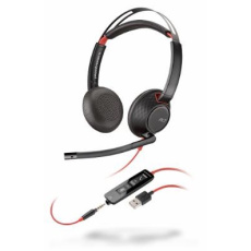 Náhlavná súprava POLY BLACKWIRE C5220, 3,5 mm jack, USB, stereo