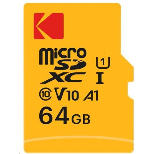 Kodak paměťová micro SD karta 64GB U1 V10 w/adapter Kodak paměťová micro SD karta 64GB U1 V10 w/adapter