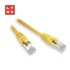LYNX FTP patch kabel Cat5e PVC, CCA, 20m, žlutý LYNX FTP patch kabel Cat5e PVC, CCA, 20m, žlutý