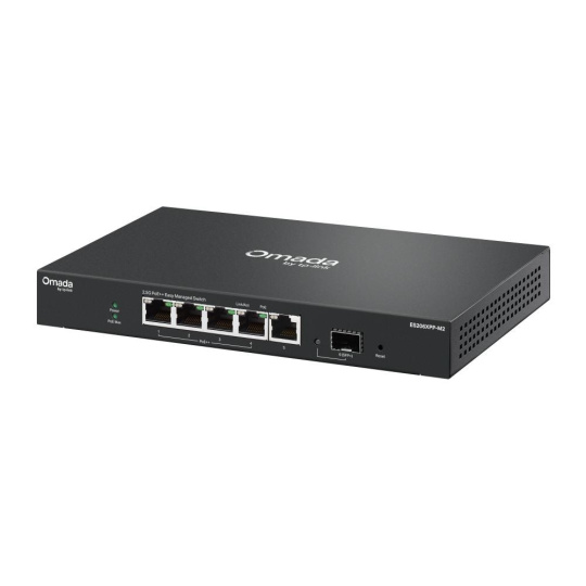 TP-Link OMADA switch ES206XPP-M2 (5x2,5GbE,1xSFP+,4xPoE++,120W, fanless) TP-Link OMADA switch ES206XPP-M2 (5x2,5GbE,1xSFP+,4xPoE++,120W, fanless)
