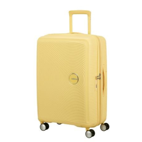 American Tourister Soundbox SPINNER 67/24 EXP TSA Pastel yellow American Tourister Soundbox SPINNER 67/24 EXP TSA Pastel yellow