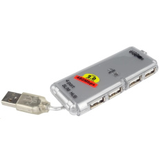 PREMIUMCORD USB 2.0 HUB 4-portový bez napájania PREMIUMCORD USB 2.0 HUB 4-portový bez napájania