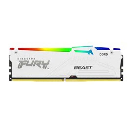 KINGSTON DIMM DDR5 32GB 6000MT/s CL36 FURY Beast Bílá RGB EXPO