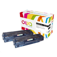 OWA Armor toner pre HP LJ P1002,1100,1102,1103,1104,1106,1108,M1130,1132,1136,1210,1212 2x1600 strán, CE285AD, čierny OWA Armor toner pre HP LJ P1002,1100,1102,1103,1104,1106,1108,M1130,1132,1136,1210,1212 2x1600 strán, CE285AD, čierny