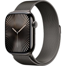 Apple Watch Series 10 GPS + Cellular 46mm Slate Titanium Case with Slate Milanese Loop - S/M Apple Watch Series 10 GPS + Cellular 46mm Slate Titanium Case with Slate Milanese Loop - S/M