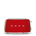 Smeg TSF02RDEU, toustovač / topinkovač, 4 toasty, 6 úrovní opékání, zásuvka na drobky, styl. 50. let, červený