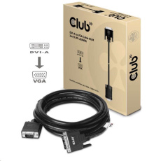 Club3D kábel DVI-A na VGA, 3 m, 28 AWG