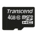 Karta TRANSCEND MicroSDHC 4 GB triedy 10, bez adaptéra