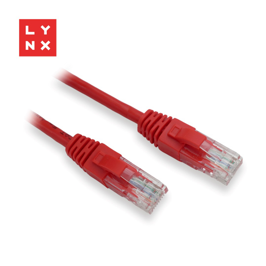 LYNX UTP patch kabel Cat5e, PVC, CCA, 0,1m, červený (balení obsahuje 10ks) LYNX UTP patch kabel Cat5e, PVC, CCA, 0,1m, červený (balení obsahuje 10ks)