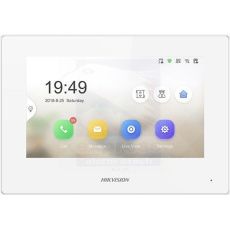 HIKVISION DS-KH6320-WTE1-W(O-STD), 7" IP bytový dotykový monitor, Wi-Fi; PoE; bílý HIKVISION DS-KH6320-WTE1-W(O-STD), 7" IP bytový dotykový monitor, Wi-Fi; PoE; bílý
