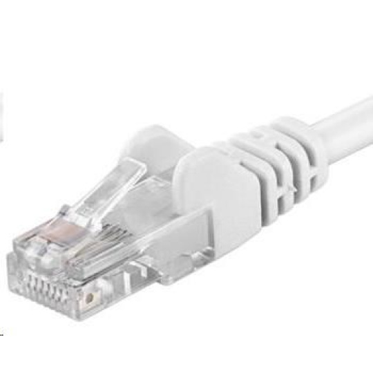 PREMIUMCORD Patch kábel UTP RJ45-RJ45 CAT5e 10m biely