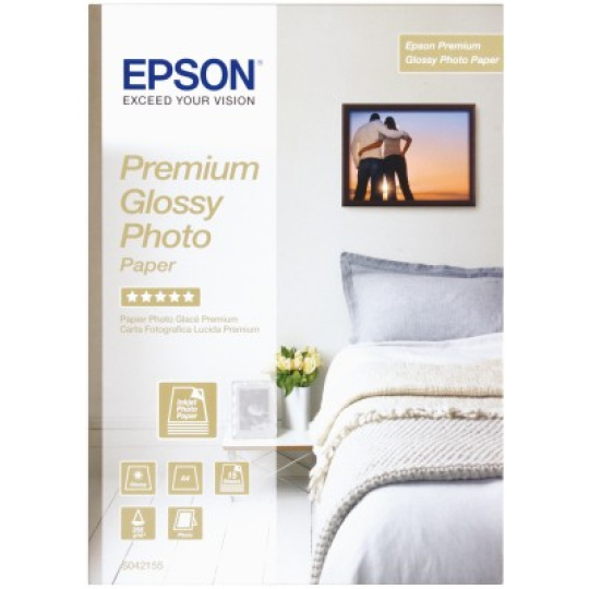 Papier EPSON A4 Premium Glossy Photo (15 listov), 255 g/m2