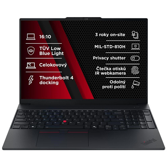 LENOVO NTB ThinkPad E16 G3 - Ultra5 228V,16" WQXGA 120Hz,32GB,1TBSSD,IRcam,W11P