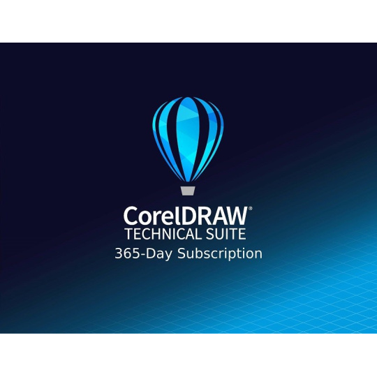 CorelDRAW Technical Suite 365-dňové predplatné. (2501+) EN/DE/FR/ES/BR/IT/CZ/PL/NL