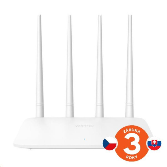 Tenda F6 Wireless-N Router 802.11b/g/n,300 Mb/s, 4x všesmerová anténa, univerzálny opakovač