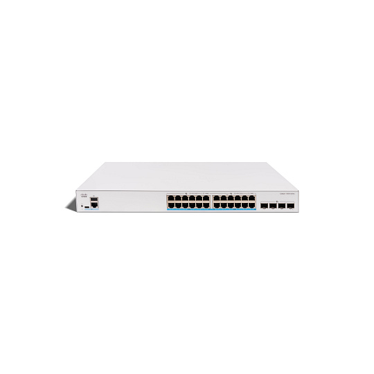 Cisco Catalyst switch C1300X-24MU-4X (24x2,5GbE,4xSFP28,10Gb/s uplink - 25Gb/s stack only,16xPoE+,8xPoE++,740W) Cisco Catalyst switch C1300X-24MU-4X (24x2,5GbE,4xSFP28,10Gb/s uplink - 25Gb/s stack only,16xPoE+,8xPoE++,740W)