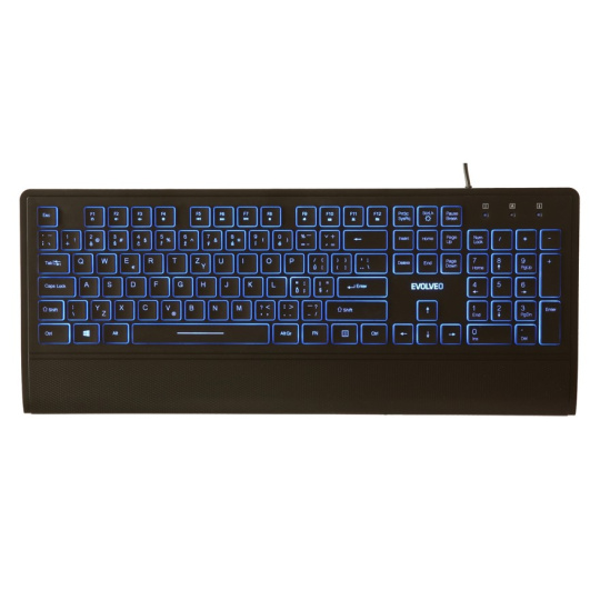 EVOLVEO LK652, klávesnice s podsvětlením, USB