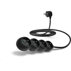 Predlžovací kábel CONNECT IT 230 V, 4 zásuvky, 3 m, bez vypínača (čierny) Predlžovací kábel CONNECT IT 230 V, 4 zásuvky, 3 m, bez vypínača (čierny)