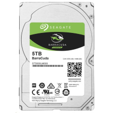 SEAGATE HDD 5TB BARRACUDA, 2.5", SATAIII, 5400RPM, 128MB Cache, 15mm SEAGATE HDD 5TB BARRACUDA, 2.5", SATAIII, 5400RPM, 128MB Cache, 15mm