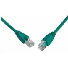 Solarix Patch kábel CAT6 SFTP PVC 0,5m zelený odolný proti zachyteniu C6-315GR-0,5MB