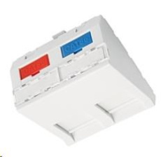 Solarix Modul francúzsky štýl 45 x 45 mm pre 2 kľúče pod uhlom biely SXF-M-2-45-WH-U Solarix Modul francúzsky štýl 45 x 45 mm pre 2 kľúče pod uhlom biely SXF-M-2-45-WH-U