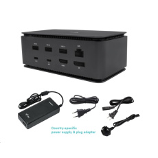 iTec USB4 Kovová dokovacia stanica Dual 4K HDMI DP s Power Delivery 80 W + Univ.Nabíjanie. 112W