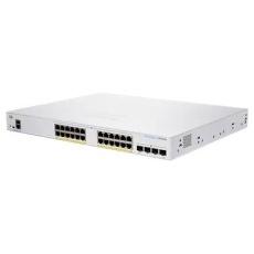 BAZAR - Cisco switch CBS350-24P-4X-UK, 24xGbE RJ45, 4x10GbE SFP+, fanless, PoE+, 195W - REFRESH - rozbaleno