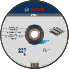 Bosch hrubovací kotouč PRO Metal, 230 × 6 × 22,23 mm, oSa Bosch hrubovací kotouč PRO Metal, 230 × 6 × 22,23 mm, oSa