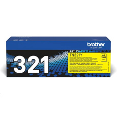 Toner BROTHER TN-321Y Laserový spotrebný materiál -1500 str./min - pre DCP-L8450CDW Toner BROTHER TN-321Y Laserový spotrebný materiál -1500 str./min - pre DCP-L8450CDW