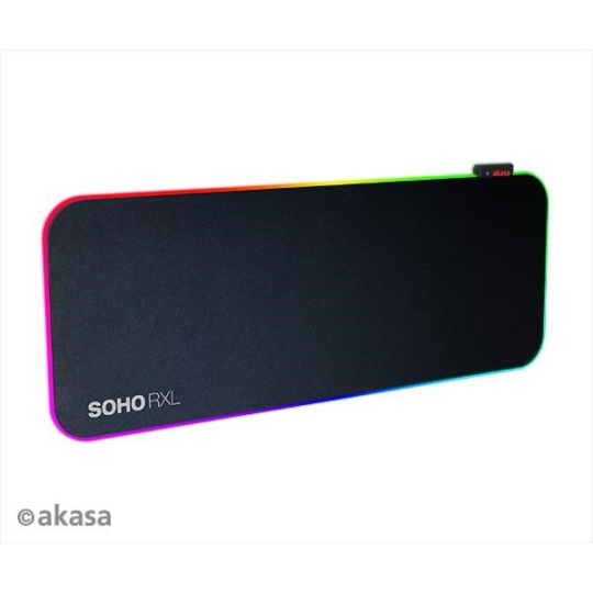 AKASA podložka pod myš SOHO RXL, RGB gaming mouse pad, 78x30cm, 4mm thick