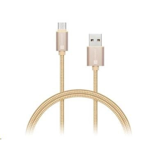 CONNECT IT Wirez Premium Metallic USB C - USB, ružové zlato, 1 m CONNECT IT Wirez Premium Metallic USB C - USB, ružové zlato, 1 m