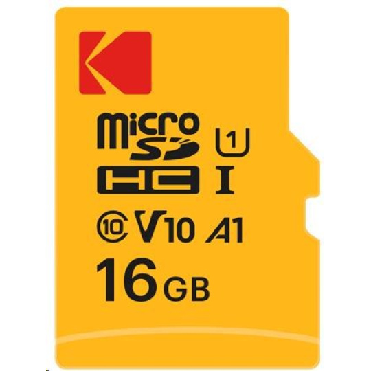 Kodak paměťová micro SD karta 16GB U1 V10 + adaptér Kodak paměťová micro SD karta 16GB U1 V10 + adaptér