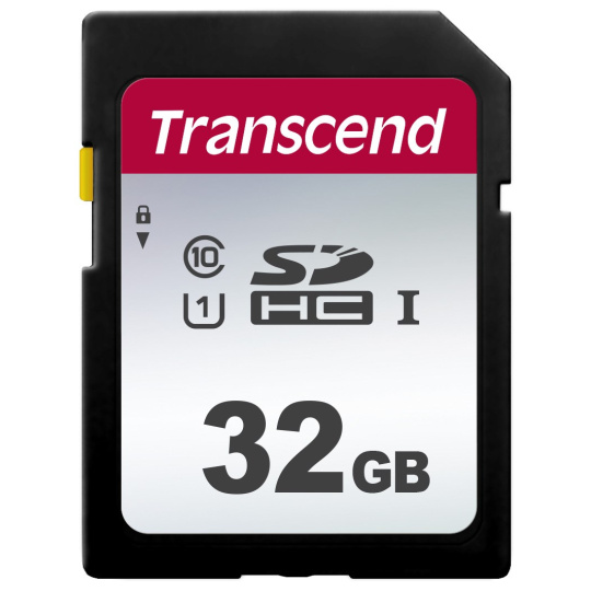 Karta TRANSCEND SDHC 32GB 300S, UHS-I U1 (R:100/W:25 MB/s)