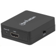 Manhattan HDMI Splitter, 1080p 2-portový HDMI Splitter, napájanie USB, čierny