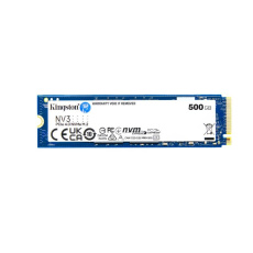 Kingston SSD 500GB NV3, M.2 2280, NVMe PCIe Gen4x4, (R: 5000MB/s; W: 3000MB/s) Kingston SSD 500GB NV3, M.2 2280, NVMe PCIe Gen4x4, (R: 5000MB/s; W: 3000MB/s)