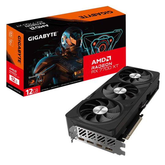 GIGABYTE VGA AMD Radeon RX 7700 XT GAMING OC 12G, 12G GDDR6, 2xDP, 2xHDMI