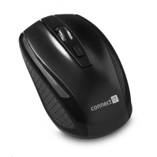 CONNECT IT Bezdrôtová optická myš (+ 2x AAA batérie zdarma), čierna CONNECT IT Bezdrôtová optická myš (+ 2x AAA batérie zdarma), čierna