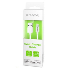 ADATA Sync & Charge Lightning kábel - USB A 2.0, 100 cm, plast, biela ADATA Sync & Charge Lightning kábel - USB A 2.0, 100 cm, plast, biela