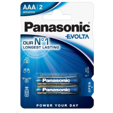 PANASONIC Alkalické baterie EVOLTA Platinum LR03EGE/2BP AAA 1,5V (Blistr 2ks)
