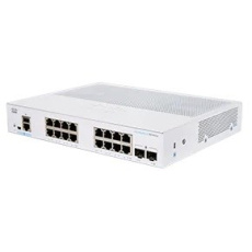 BAZAR - Cisco switch CBS350-16T-E-2G, 16xGbE RJ45, 2xSFP, fanless - REFRESH - Poškozený obal (Komplet)
