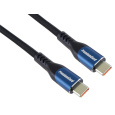 PremiumCord USB-C kabel ( USB 3.2 GEN 2x2, 5A, 100W, 20Gbit/s ) 2m, bavlněný oplet