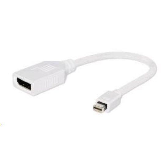 GEMBIRD miniDisplayport - Displayport 10cm (M/F) biely