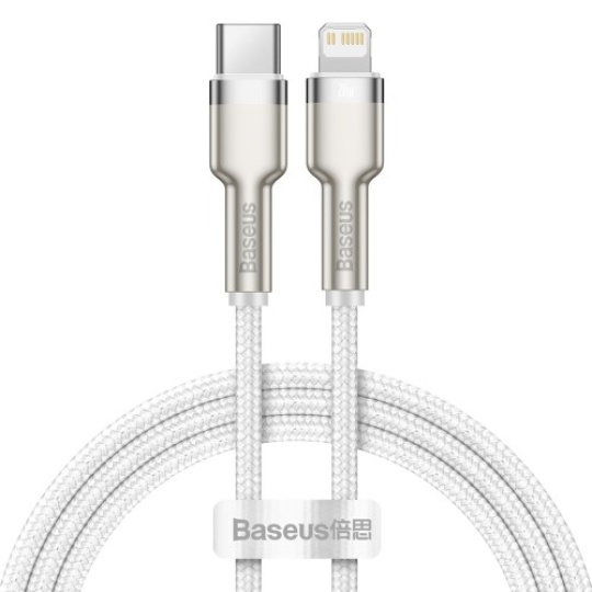 Baseus Cafule Series USB-C na Lightning PD 20W 1m nabíjací/dátový kábel, biely