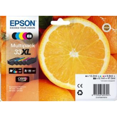 EPSON ink Multipack "Pomeranč" 5-colours 33XL Claria Premium Ink