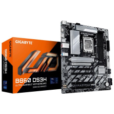 BAZAR - GIGABYTE MB Sc LGA1851 B860 DS3H, Intel B860, 4xDDR5, 1xDP, 1xHDMI, ATX - Po opravě (Komplet)